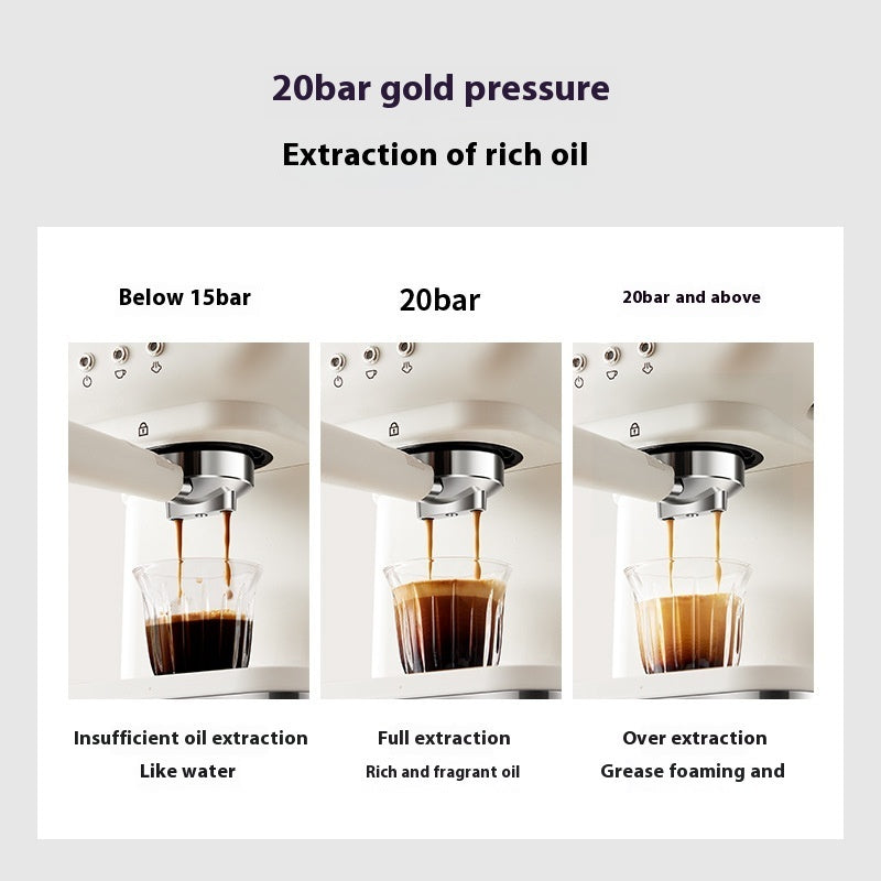 Italian Semi-automatic Household High-pressure Concentrated Steam Coffee Machine