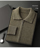 Men's Solid-Color Warm Knitted Cardigan