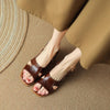 Leisure Commute New Square Toe Open Toe Sandals For Women