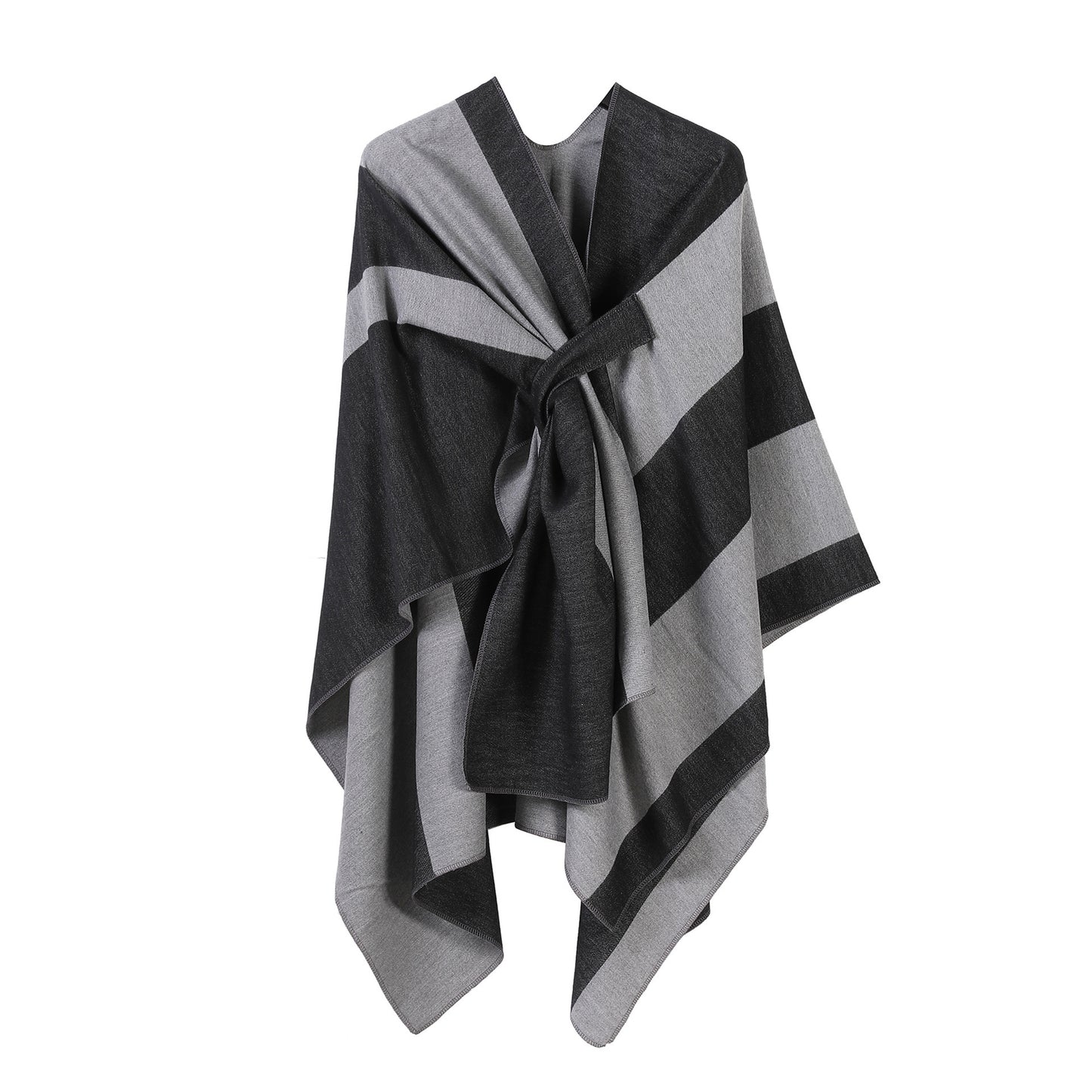 Shawl Plus Bar Split Double-sided All-match Trip Shoot Cloak