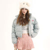 Women's American-style Floral Printed Cotton-padded Coat