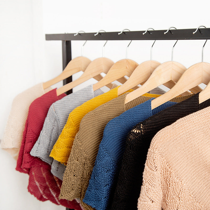 Women's Thin Fashion Wool Knitted Hollow Shawl