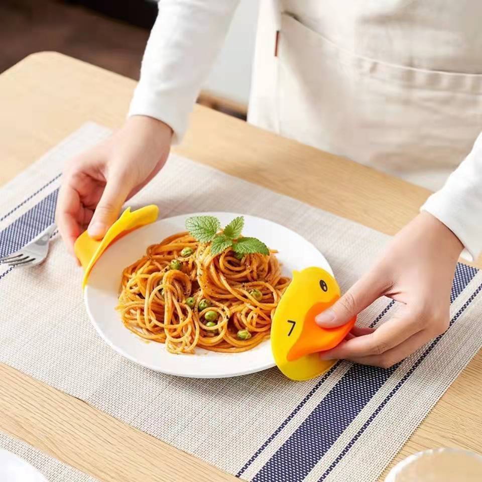 Heat Insulation And Anti-scald Gloves Tray Holder Small Yellow Duckbill