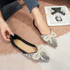Pearl Rhinestone Bow Pointed Pumps Women