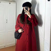 Petite Hepburn Style Mid-length Woolen Coat