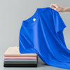 Summer Solid Color Coat Round Neck Bottoming Shirt Half-sleeve Pure Cotton T-shirt Men And Women Short Sleeve