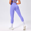 Seamless High-waisted Nine-inch Pants Pleated And Hip-lifting Fitness Pants