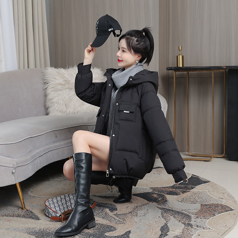 Candy Color Cotton Clothing Women's Short Baggy Coat