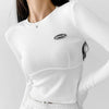 American Spicy Girl Style White Label Long Sleeve Base Shirt