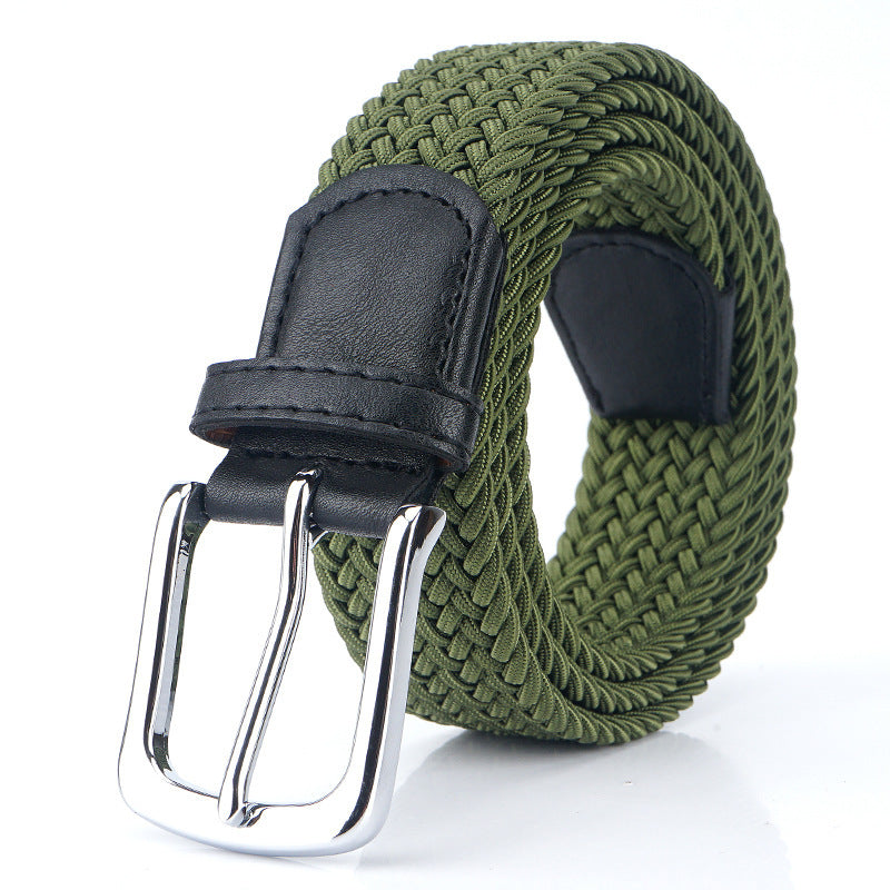Silk Elastic Woven Elastic Men's Women's Belt Canvas Belt