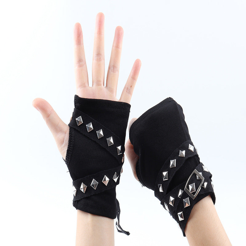 New Y2g Millennium Hot Girl Gloves Rivet