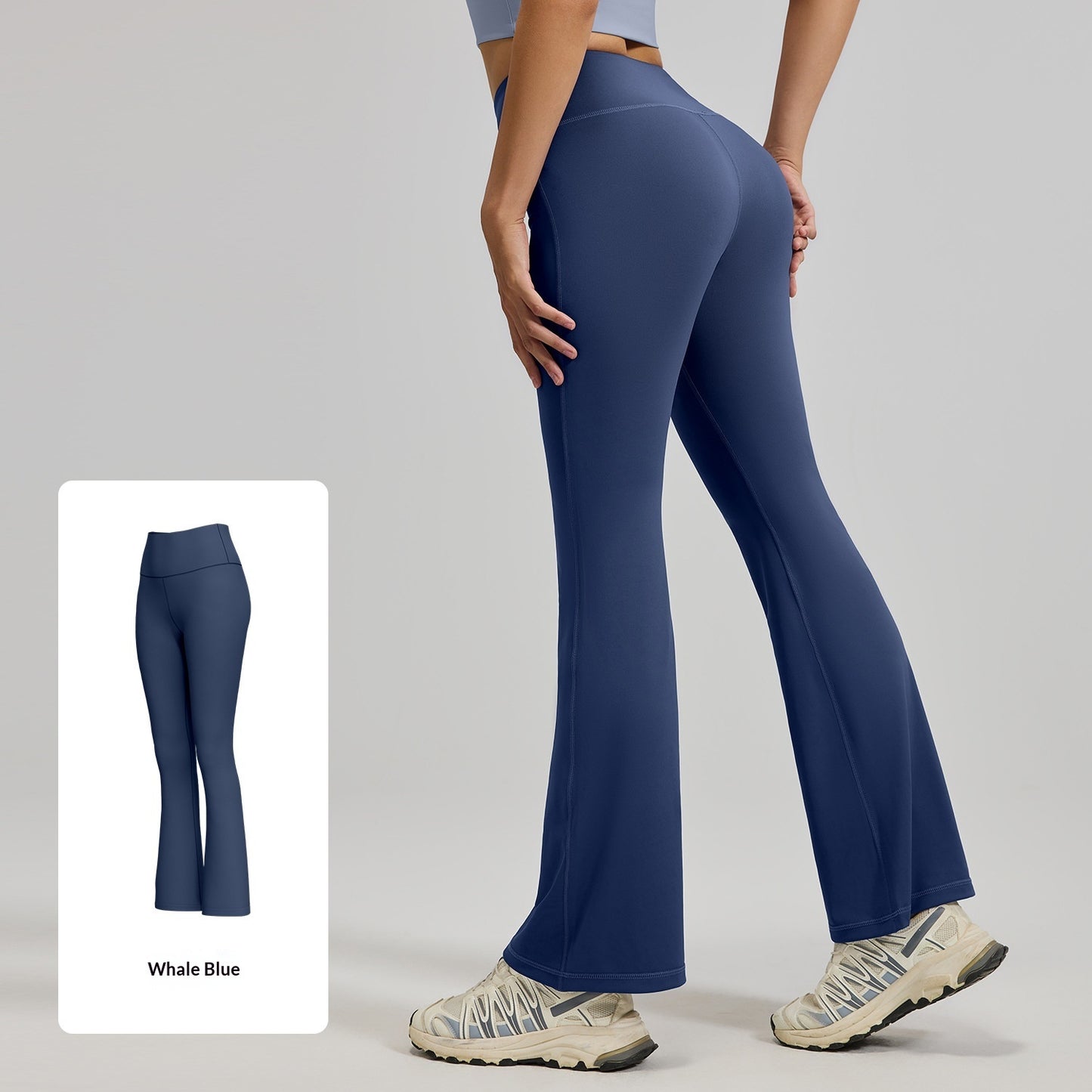 Nude-effect High-elasticity High-waist Figure-hugging Yoga Pants
