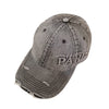 Washed Denim With Hole Baseball Cap Female Peaked Cap