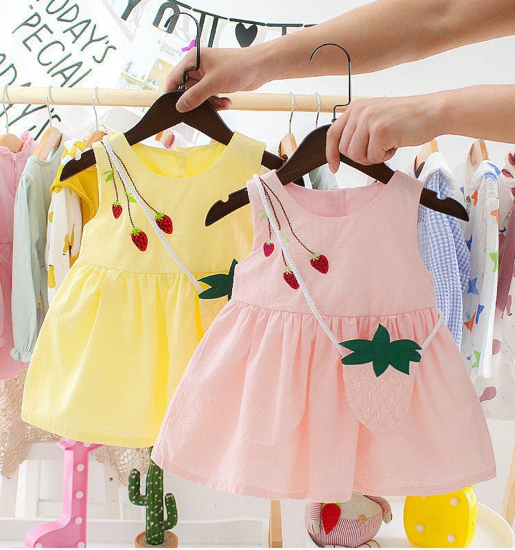 Baby Girl Summer Dress 1 - 3 Years Old Suspender Baby Skirt Girl Dress - Eshtree