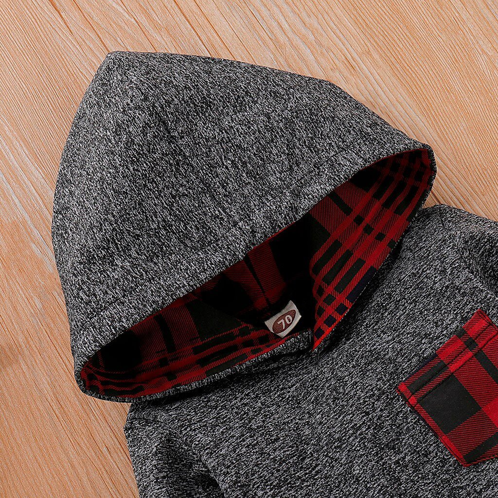 Baby Long Sleeve Plaid Sweater Set - Eshtree