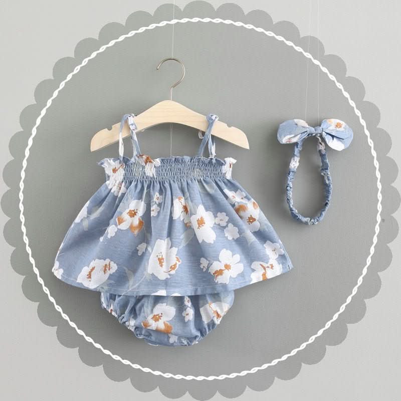 Baby New Summer Korean Princess Dress Baby Skirt Girl Dress Suit - Eshtree