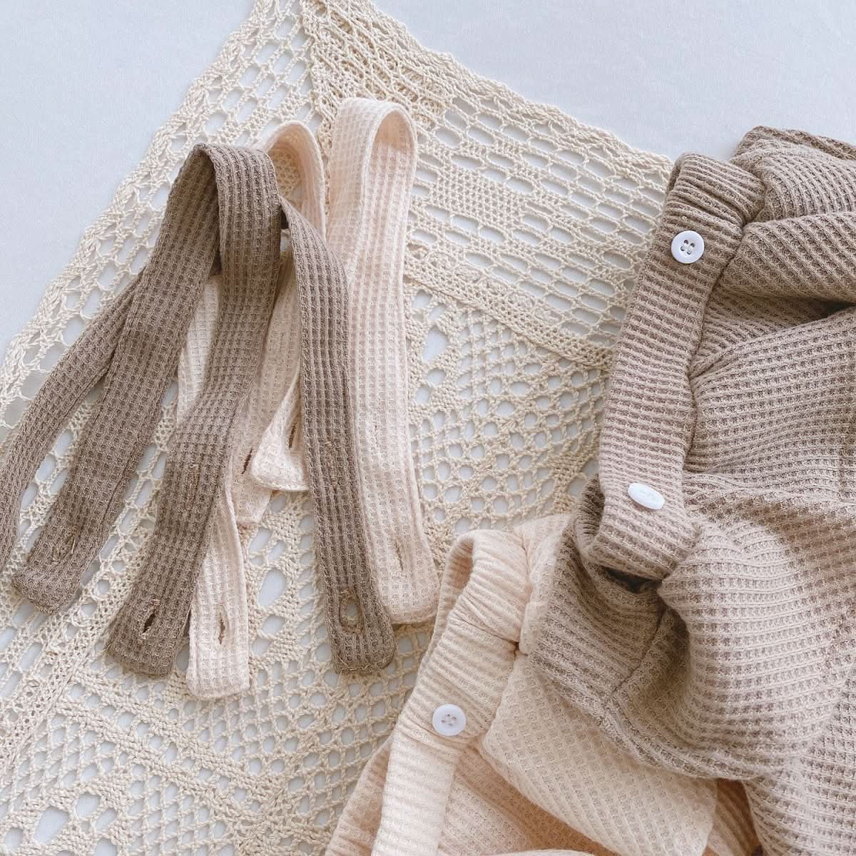 Baby Romper 0 - 2 Years Old Baby Clothes Baby Girl Foreign Style Pleated Lotus Leaf Sling Climber - Eshtree