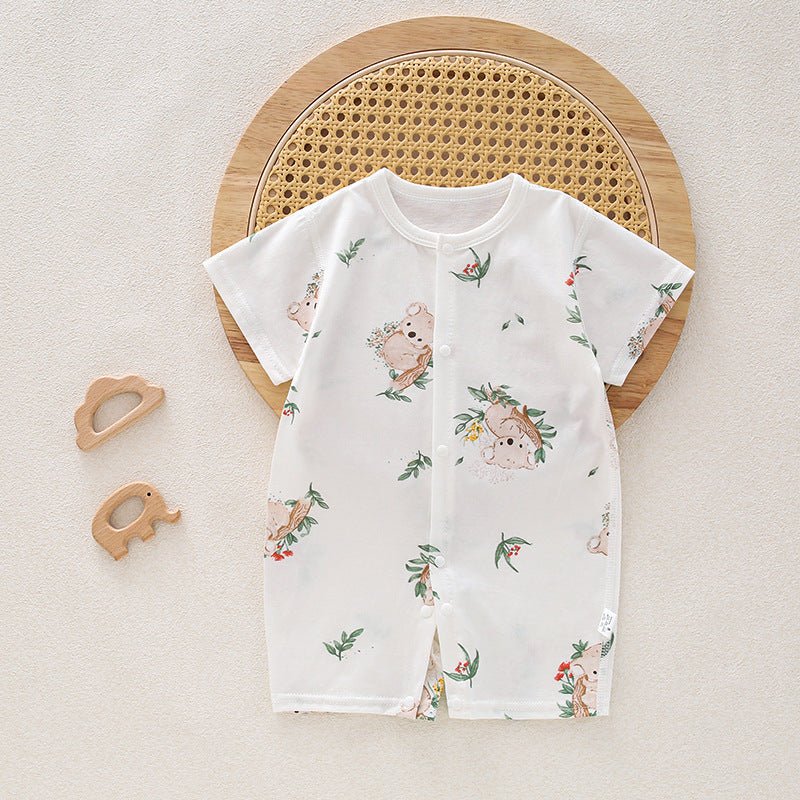 Baby Short Sleeve Boneless Jumpsuit Summer Newborn - Eshtree