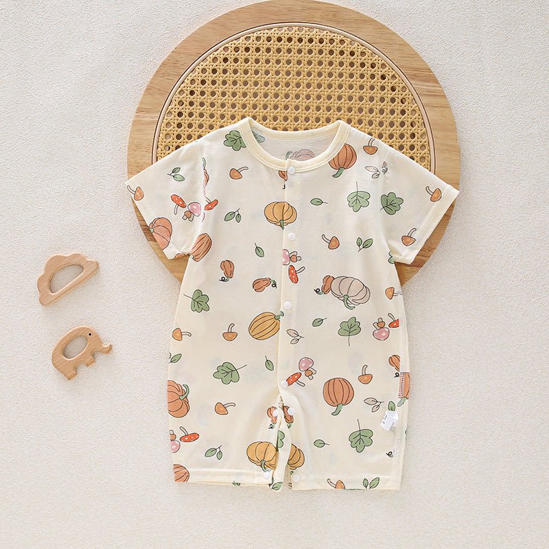 Baby Short Sleeve Boneless Jumpsuit Summer Newborn - Eshtree