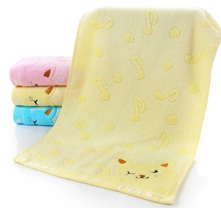 Bamboo Fiber Kitten Face Bath Towels - Eshtree