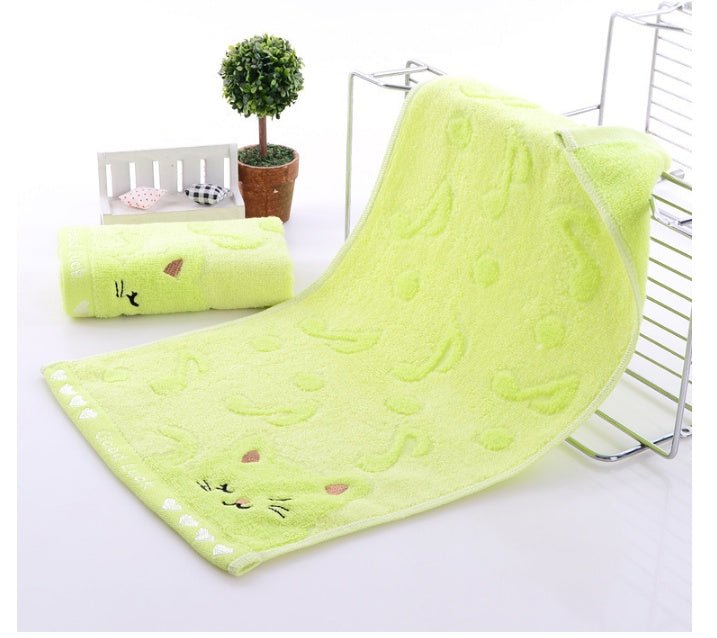 Bamboo Fiber Kitten Face Bath Towels - Eshtree