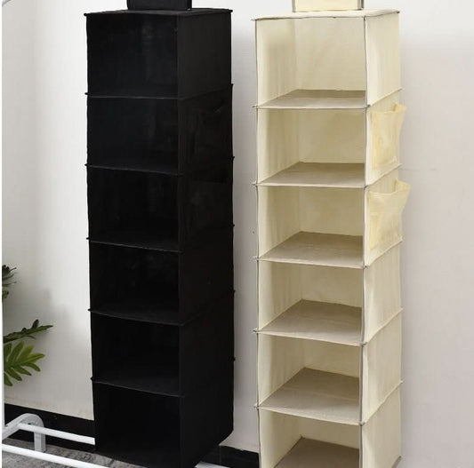 Bamboo Multi Layer Wardrobe Storage Hanging Bag - Eshtree