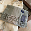 Unisex Cashmere-like Plaid Light Luxury Scarf