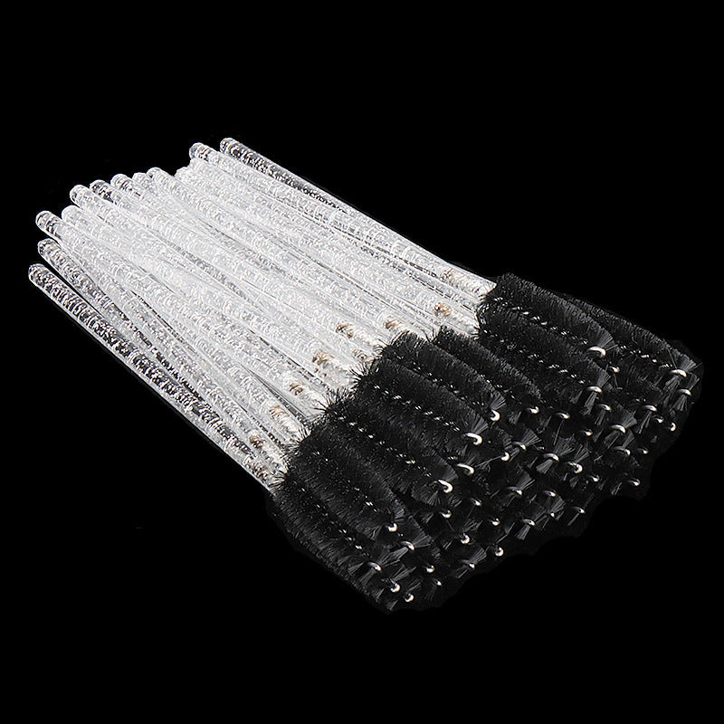 Disposable Crystal White Penholder Color Mascara Brush