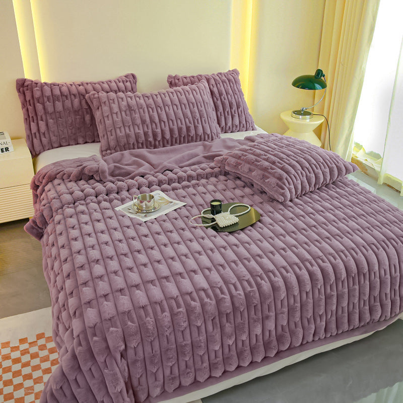 Mink Fur Qiu Blanket Thickening Nap Blanket