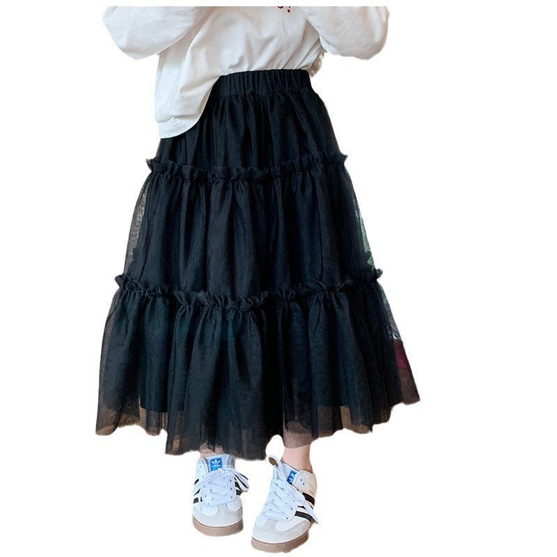 Girl's Cake Skirt Baby Puffy Mesh Skirt