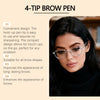 Three-dimensional Natural Four-pronged Eyebrow Pencil