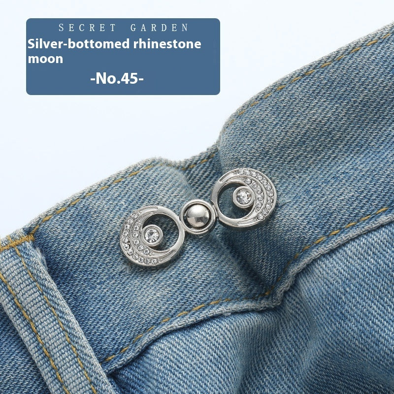 Waist Button Metal Buckle Nail-free Snap Fastener