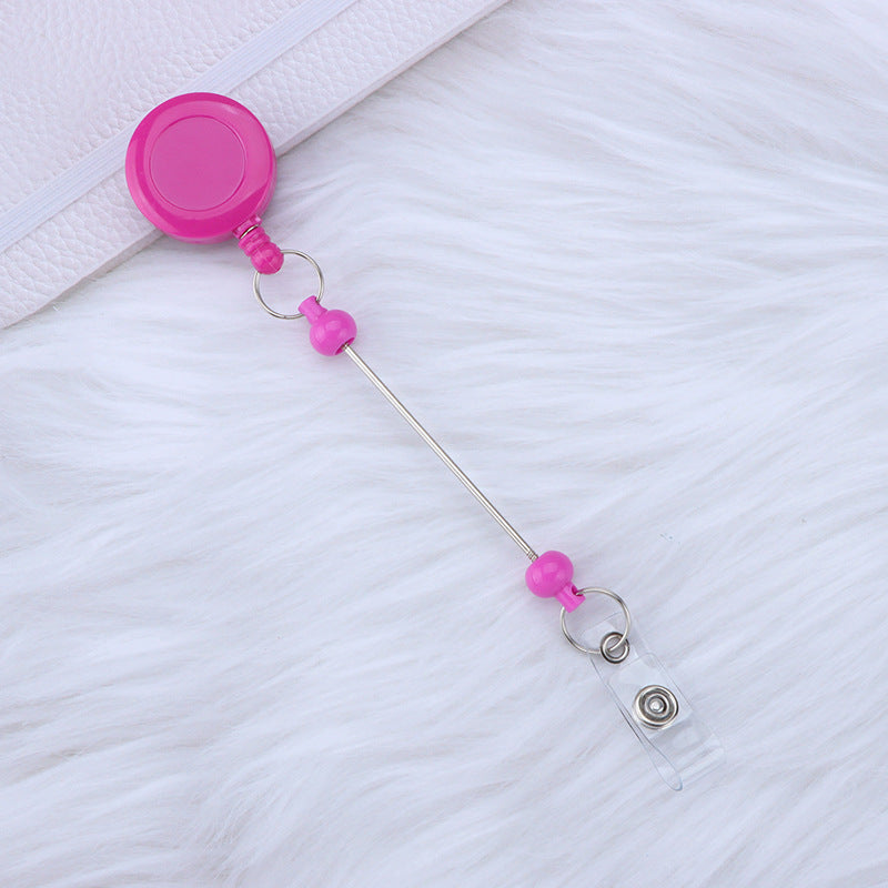 Card Sleeve Telescopic Anti-lost Can Buckle Employee Voucher Buckle DIY Beaded Retractable