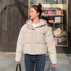 Women's Simple Casual Hooded Short Down Jacket