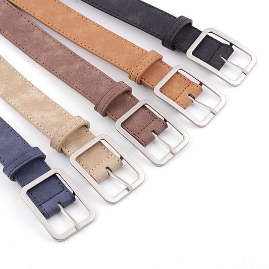 Simple All-match Square Buckle Popular Belt