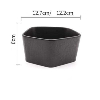 Nordic Creative Ceramic Western Food Plate With Wooden Handle