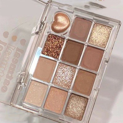 Beautiful Eye Shadow Plate Makeup Twelve Color Earth Tone - Eshtree