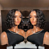 Frontal Human Hair Double Suction Water Wave BOB Wig