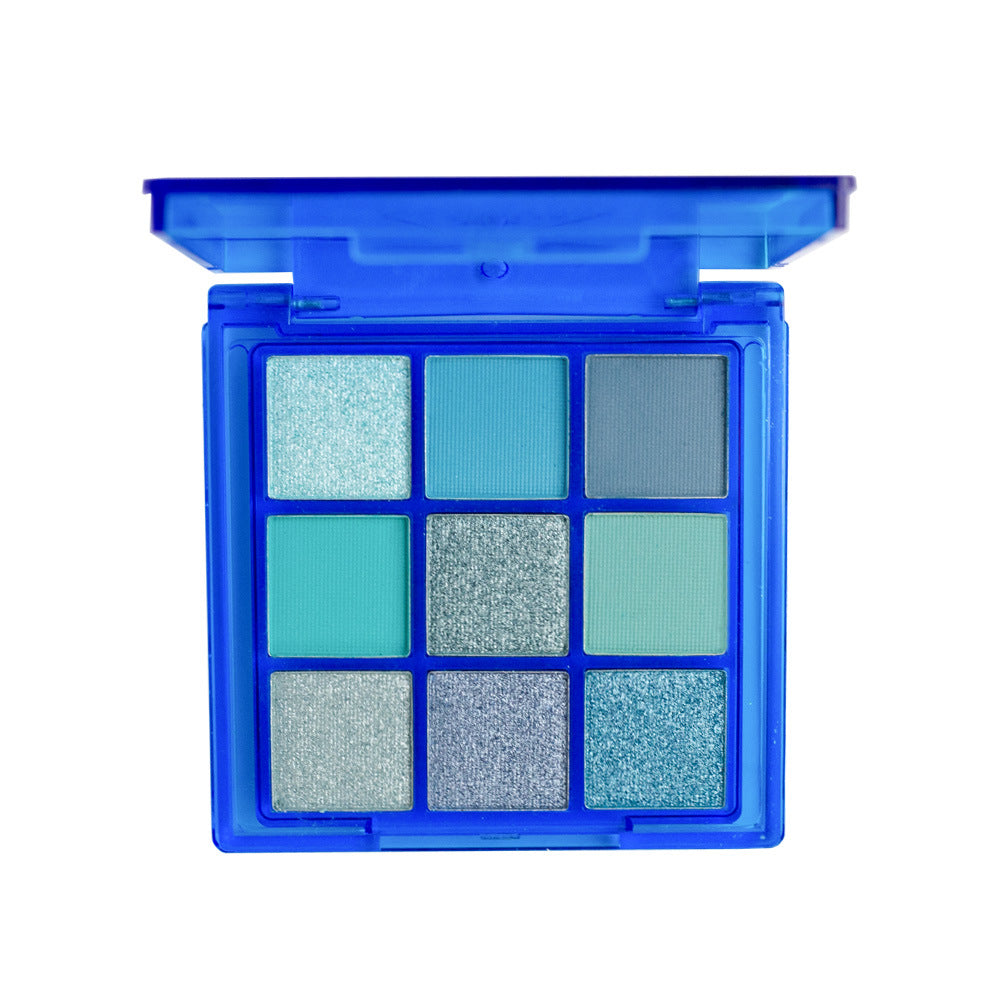 Waterproof Sweat-proof Nine Colors Blue Enchantress Eye Shadow Plate
