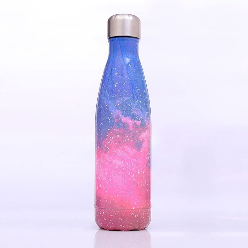 Best Selling New Starry Sky Galaxy Coke Bottle Stainless Steel Vacuum Flask Creative Gradient Color Handy Cup - Eshtree
