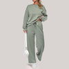 Casual Wide Leg Pocket Trousers Suit