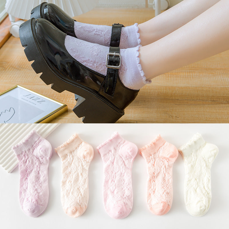 Women's Autumn And Winter Style Low-top Spring And Autumn Socks