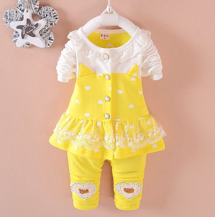 BibiCola Baby Girls Clothing Sets Toddle Tracksuits Kids Tops Pants 2pcs Tracksuits Kids Girls Clothes Baby Girl Clothes Set - Eshtree