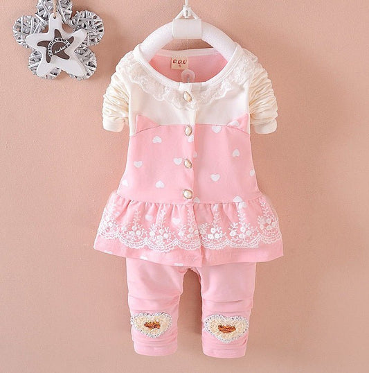 BibiCola Baby Girls Clothing Sets Toddle Tracksuits Kids Tops Pants 2pcs Tracksuits Kids Girls Clothes Baby Girl Clothes Set - Eshtree