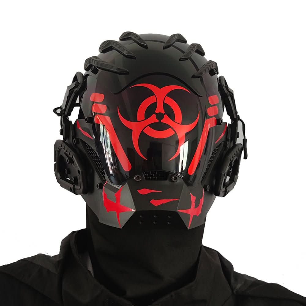 Bioweapon Black Mask Tech Creative Prop Mask Full Face - Eshtree