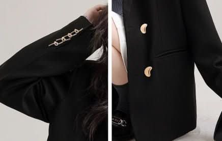 Black Profile Blazer For Women - Eshtree