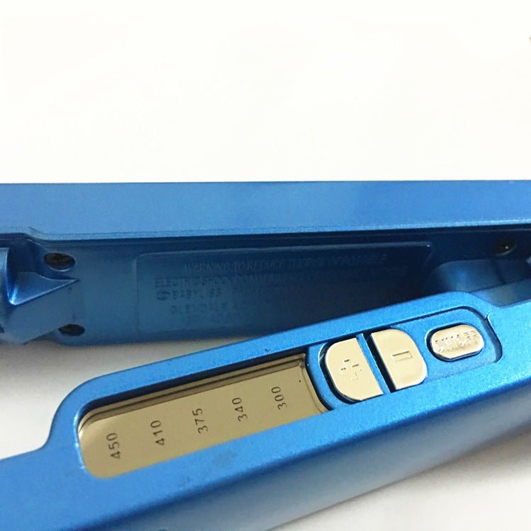 Blue Narrow Nano Titanium Hair Straightener - Eshtree