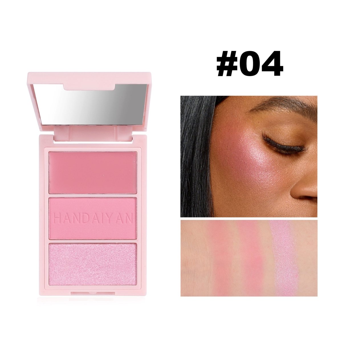 Blusher Plate Highlight Contour Compact Brighten Face - Eshtree
