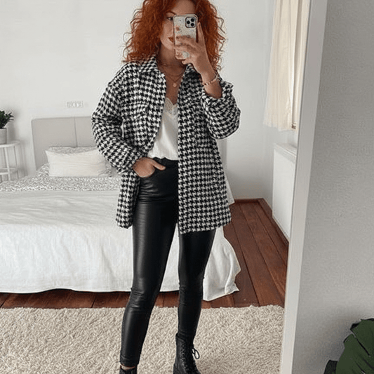 بنطلون جلد حريمي مبطن من الداخل - Eshtree