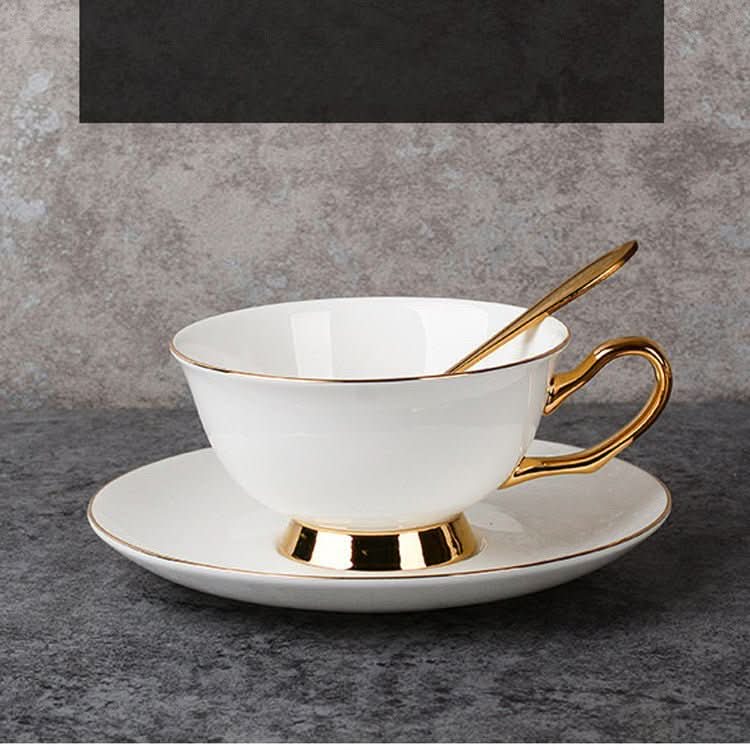 Bone China Gold - painted Coffee Cup And Saucer Afternoon Tea Tea Set - Eshtree